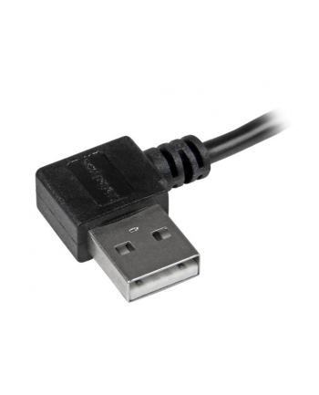 Startech Kabel USB MicroUSB kątowy 1m Czarny (USB2AUB2RA1M)