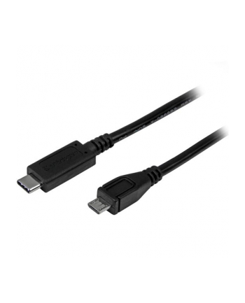 Startech Kabel USB microUSB- USB C 1m czarny - USB2CUB1M (USB2CUB1M)