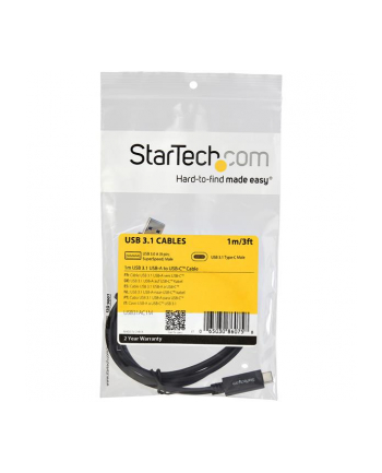 Startech Kabel USB USB A - 3.1C 1m czarny - USB31AC1M (USB31AC1M)