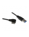 Startech Kabel USB USB - microUSB 2m czarny kątowy- USB3AU2MRS (USB3AU2MRS) - nr 1