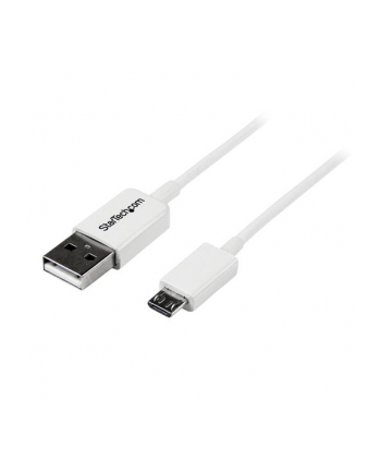 Startech Kabel USB MicroUSB 2m Biały (USBPAUB2MW)