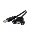 Startech.com USB 2.0 Panel Mount Cable A / A (USBPNLAFAM1) - nr 1