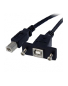 Startech.com USB 2.0 Panel Mount Cable B/B (USBPNLBFBM1) - nr 1
