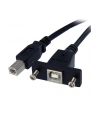 Startech.com USB 2.0 Panel Mount Cable B/B (USBPNLBFBM1) - nr 3