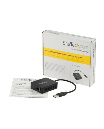 Startech.com USB 2.0 to Fiber Optic Converter - Open SFP - netværksadapter (US100A20SFP)