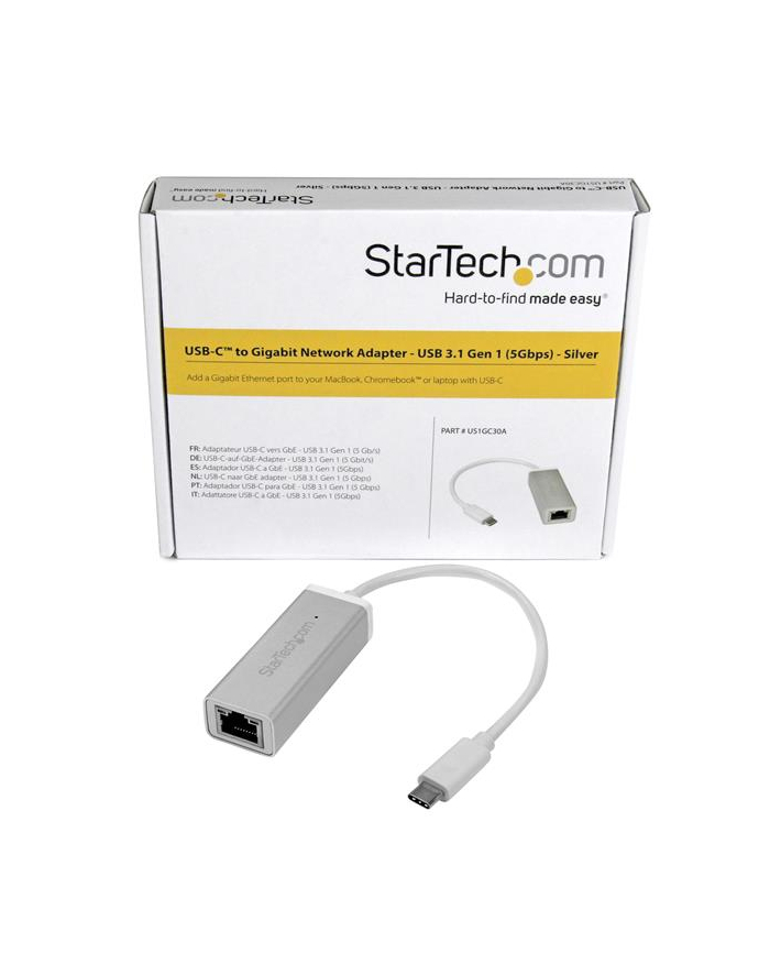 Startech.com USB-C to Gigabit Network Adapter (US1GC30A) główny