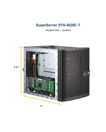 Supermicro SYS-5029C-T - Intel C242 - LGA 1151 (Socket H4) - Intel Xeon E - E-2100 - DDR4-SDRAM - 8GB,16GB,32GB (SYS5029CT)