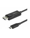 Startech.COM  3.3 FT. (1 M) USB-C TO DISPLAYPORT 1.2 CABLE - BI-DIRECTIONAL - USB / DISPLAYPORT CABLE - 1 M CDP2DP1MBD - nr 2