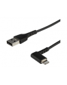 Startech.COM  1M/3.3FT ANGLED LIGHTNING TO USB CABLE - MFI CERTIFIED - BLACK - LIGHTNING CABLE - LIGHTNING / USB - 1 M RUSBLTMM1MBR - nr 4