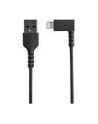 Startech.COM  1M/3.3FT ANGLED LIGHTNING TO USB CABLE - MFI CERTIFIED - BLACK - LIGHTNING CABLE - LIGHTNING / USB - 1 M RUSBLTMM1MBR - nr 5