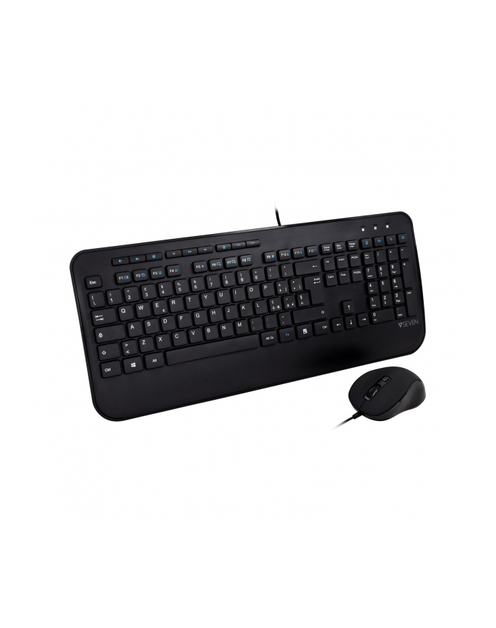 V7 CKU300IT - KEYBOARD AND MOUSE SET - ITALIAN - BLACK - ZESTAW KLAWIATURA I MYSZ - CZARNY główny