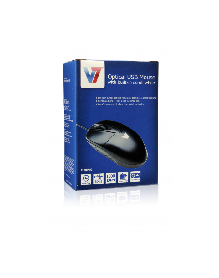 V7 3-Button Wired USB Optical Mouse (M30P10-7E) główny