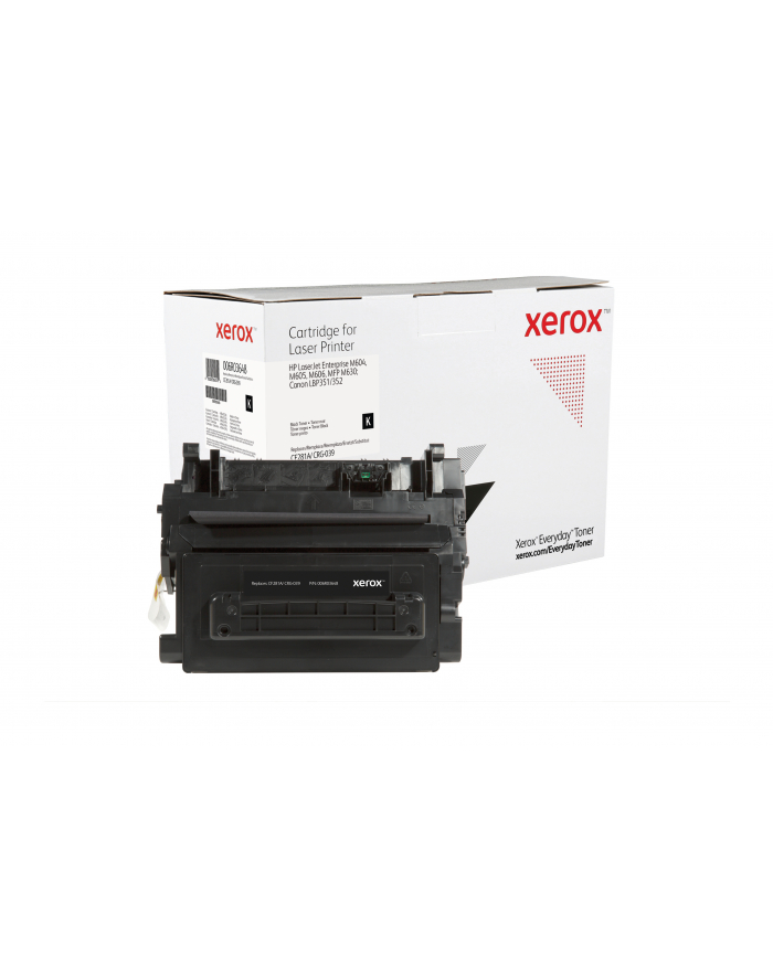 Xerox - black - compatible - toner cartridge (alternative for: HP CF281A Canon CRG-039) - Toner laserowy Czarny (006R03648) główny