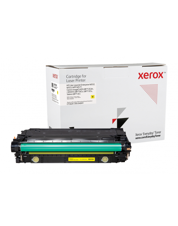 Xerox - High Yield - yellow - compatible - toner cartridge (alternative for: HP CF362X Canon CRG-040HY) - Toner laserowy Żółty główny