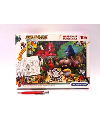 Clementoni Puzzle 104el Double Face Zafari 25701 nr 1