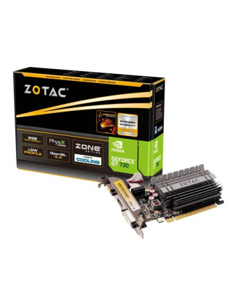 zotac Karta graficzna GeForce GT 730 Zone Edition 2GB 64bit DDR3 DVI/HDMI/VGA