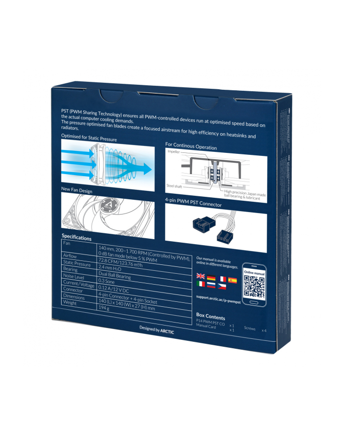 Arctic P14 PWM PST CO Czarny 140mm (ACFAN00126A) główny