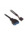 Akasa ADAPTER WEWNĘTRZNY Z USB 3.0 NA USB 2.0 (AK-CBUB19-10BK) - nr 1