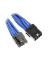 BitFenix 6+2-Pin PCIe przedłużacz 45cm - ekranowany niebiesko - czarny (BFA-MSC-62PEG45BK-RP) - nr 1