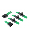 bitfenix Rozgałęźnik Molex na 4x SATA 20cm opływowy zielono czarny (BFA-MSC-M4SA20GK-RP) - nr 1