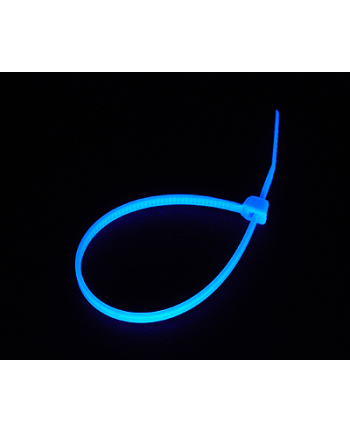 BitsPower Opaski na kable 120mm 20 szt - UV niebieskie ( BP-UVCT-1 )