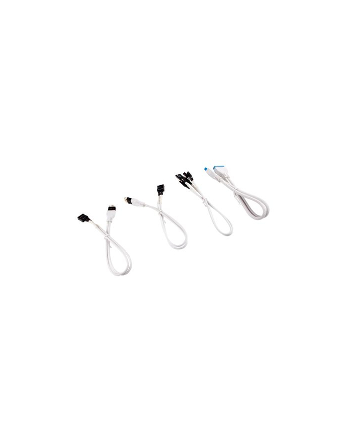 Corsair Premium Sleeved Front Panel Extension Kit 30cm White (CC8900245) główny
