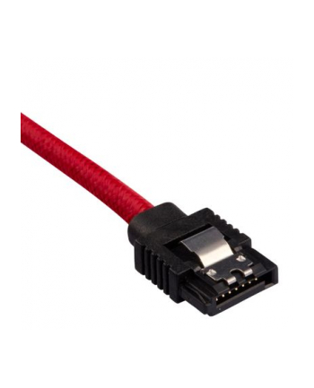 Corsair Kabel Premium z rękawem SATA, czerwony 30 cm - 2 sztuki (ZUAD1046)