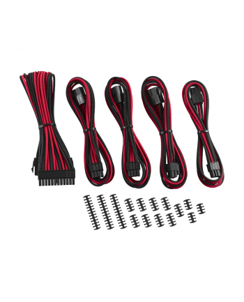 CABLEMOD  KLASYCZNY ZESTAW PRZEDŁUŻACZY KABLA MODMESH - SERIA 8 + 6 - CZARNY / CZERWONY  (ZUAD1152) nr 1