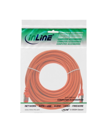 inline 10m Cat.6 kabel sieciowy 1000 Mbit RJ45 - pomarańczowy (76400O)