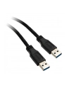 Kabel USB InLine USB A - USB A 0.3m czarny (35203) - nr 1