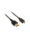 InLine 4K - UltraHD - Kabel Micro Superslim HDMI A na D czarny - 0.5m - nr 1