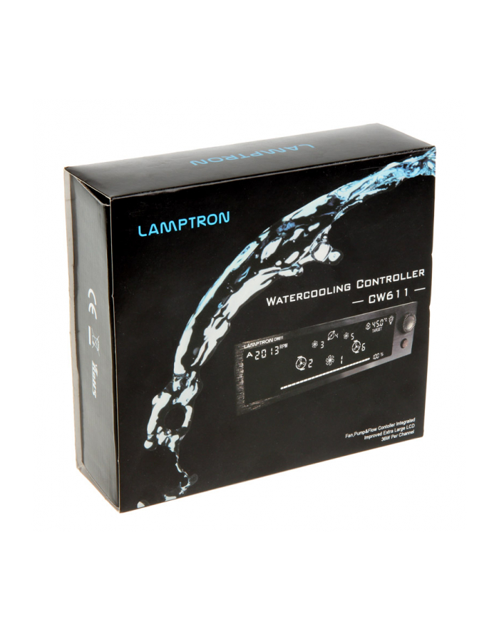 Lamptron CW611 Watercooling Controller LCD (LAMP-CW0611B) główny