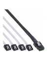 InLine Mini-SAS na 4x SATA 0.5m Czerwony (27620) - nr 11