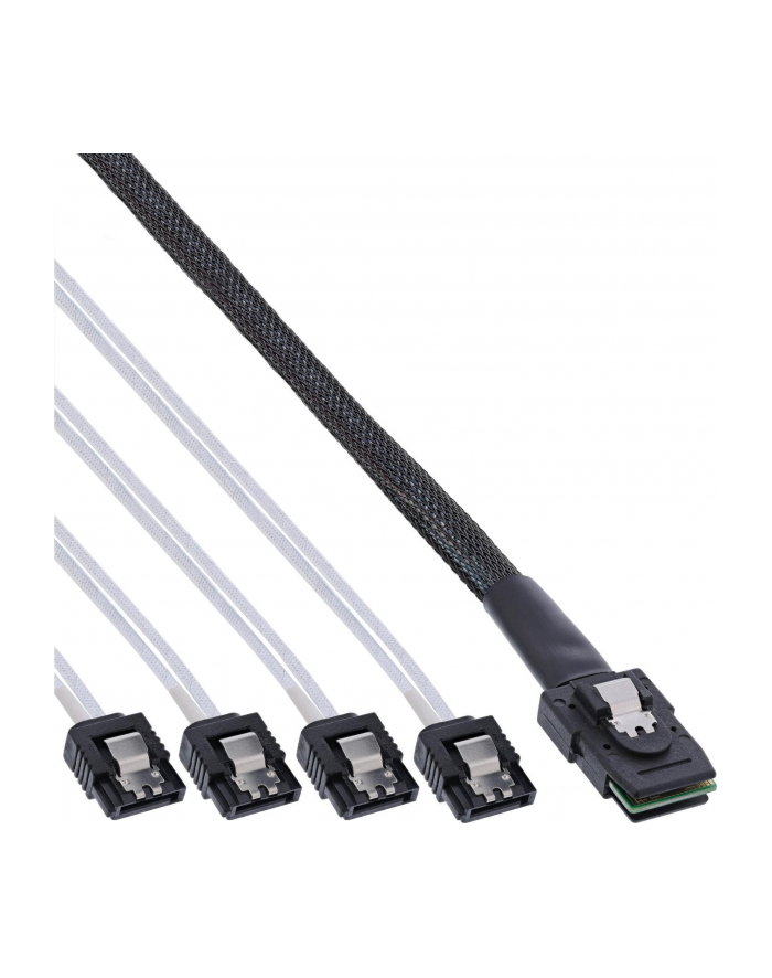 InLine Mini-SAS na 4x SATA 0.5m Czerwony (27620) główny