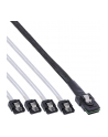InLine Mini-SAS na 4x SATA 0.5m Czerwony (27620) - nr 8