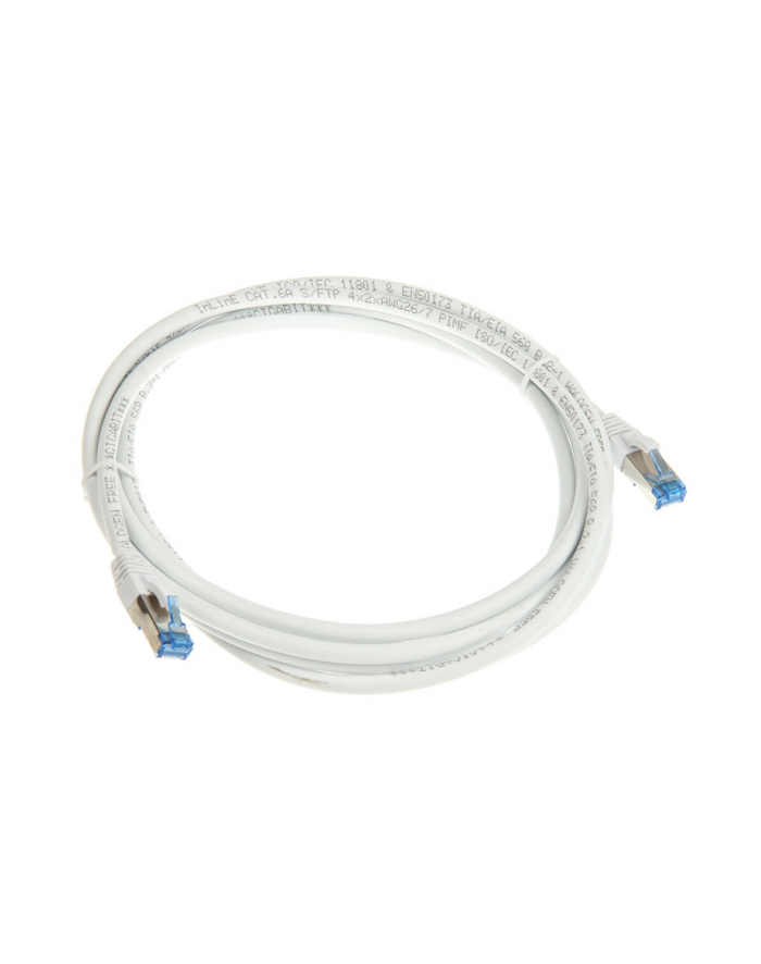 Inline Patch Kabel Sieciowy Cat.6A, S/Ftp (Pimf), 500Mhz, Biały, 3M (76803W) główny