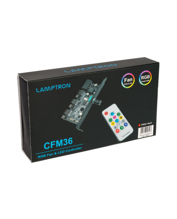 Lamptron CFM36 wentylator kontroler LED RGB do gniazda PCI (LULS304)