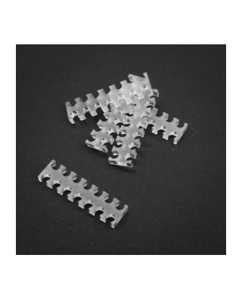 King Mod Services Grzebień 14-gniazdowy 4mm przezroczysty zestaw 5 szt (ZUUV132)