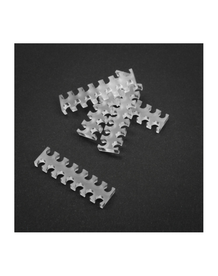 King Mod Services Grzebień 14-gniazdowy 4mm przezroczysty zestaw 5 szt (ZUUV132) główny