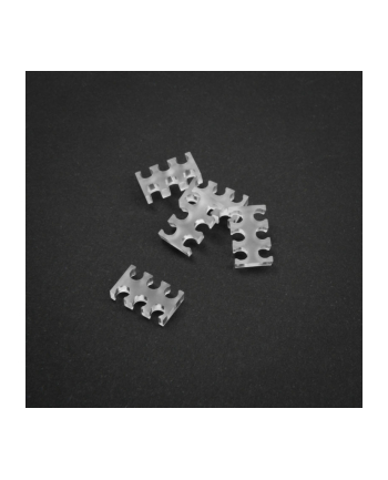 King Mod Services grzebień 6-gniazdowy 4mm przezroczysty zestaw 5 sztuk (ZUUV177)