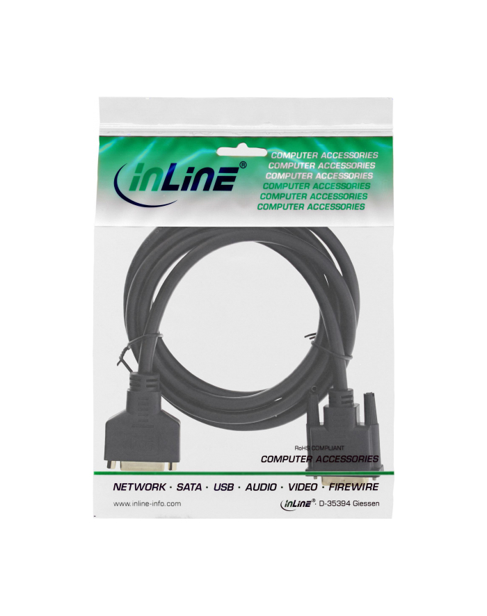 InLine PRZEDŁUŻACZ DVI-D DUAL LINK-POZŁACANE KOŃCÓWKI-2M 17773P KABEL PRZEDŁUŻACZ DVI- (17773P) główny