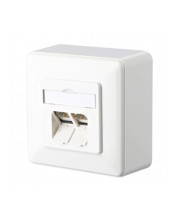 Metz Connect Gniazdo Sieciowe 1307380002-I 1307380002-I, 2 Porty, Cat 6, Nadtynkowy