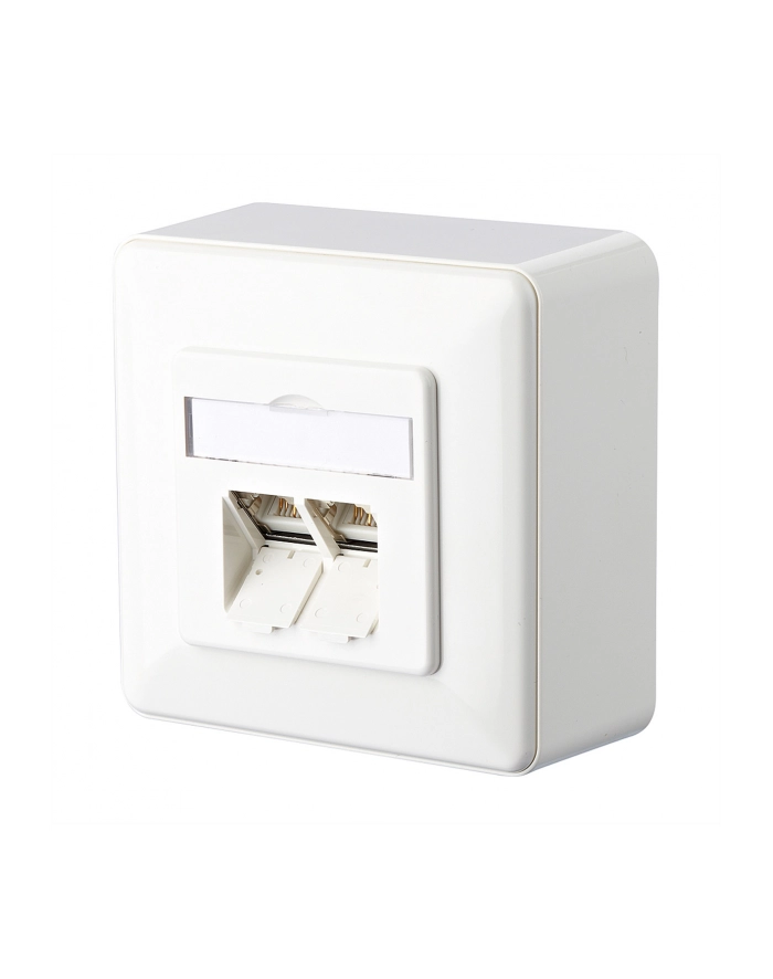 Metz Connect Gniazdo Sieciowe 1307380002-I 1307380002-I, 2 Porty, Cat 6, Nadtynkowy główny