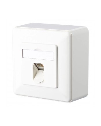 Metz Connect Gniazdo Sieciowe Rodzaj Montażu: Podtynkowy, Wkład Z Płytką Centralną I Ramką, 130C371002-I 130C371002-I, Cat 6A, 1 Port, Czysty Biały