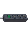Brennenstuhl Eco-Line Listwa Zasilająca Z Wyłącznikiem - 3X Gniazdo - 3M Kabel - Czarna - nr 16