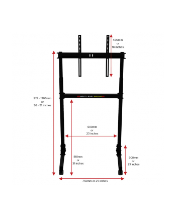 Next Level Racing Free Standing Single Monitor stand NLRA011 nr 1
