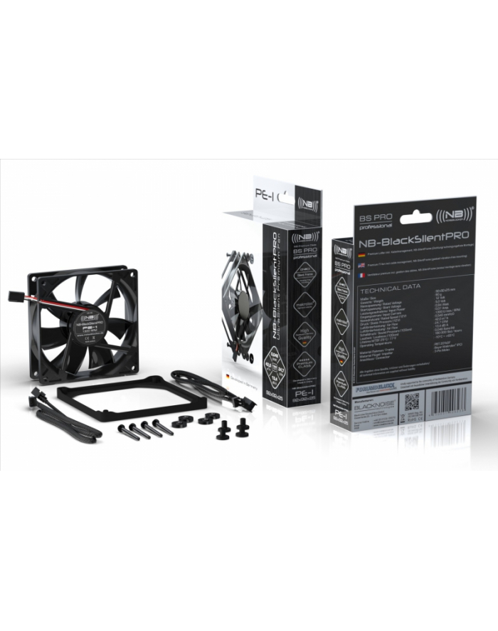 NOISEBLOCKER BLACKSILENT PRO FAN PE-P - 92MM (LUNO-040) główny