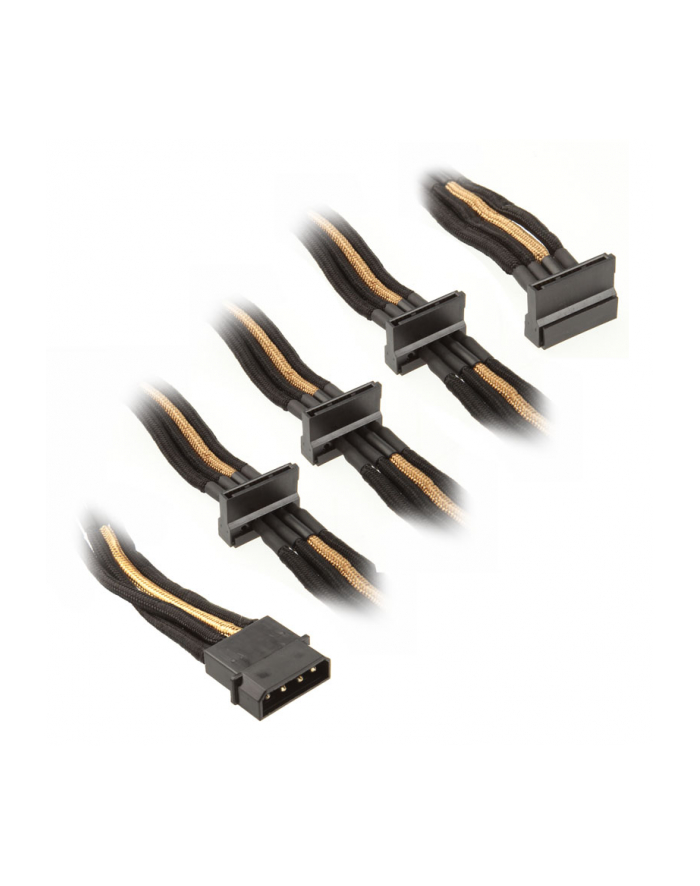 SILVERSTONE 4-PIN ZU 4X 15-PIN-SATA-KABEL , 0.3 M (SST-PP07-BTSBG) główny