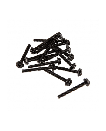 XSPC Śruby Typ 6-32, 30mm, 16 sztuk, czarne (5060175587787)