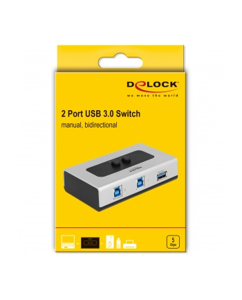 Delock Urządzenie PLC 2 portów USB 3.0 dwukierunkowy (87667)